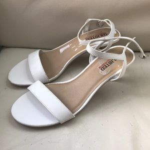 Cute white dress sandals